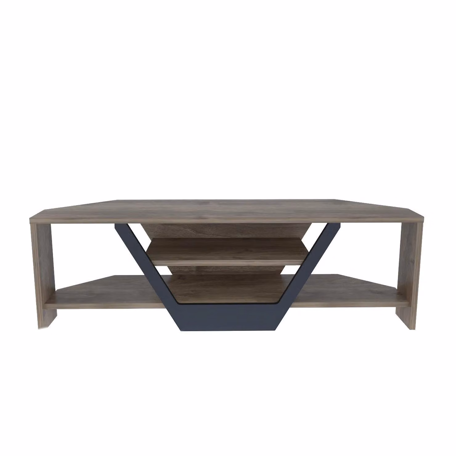 Decorotika Sares Corner TV Unit in Brown and Black – 2