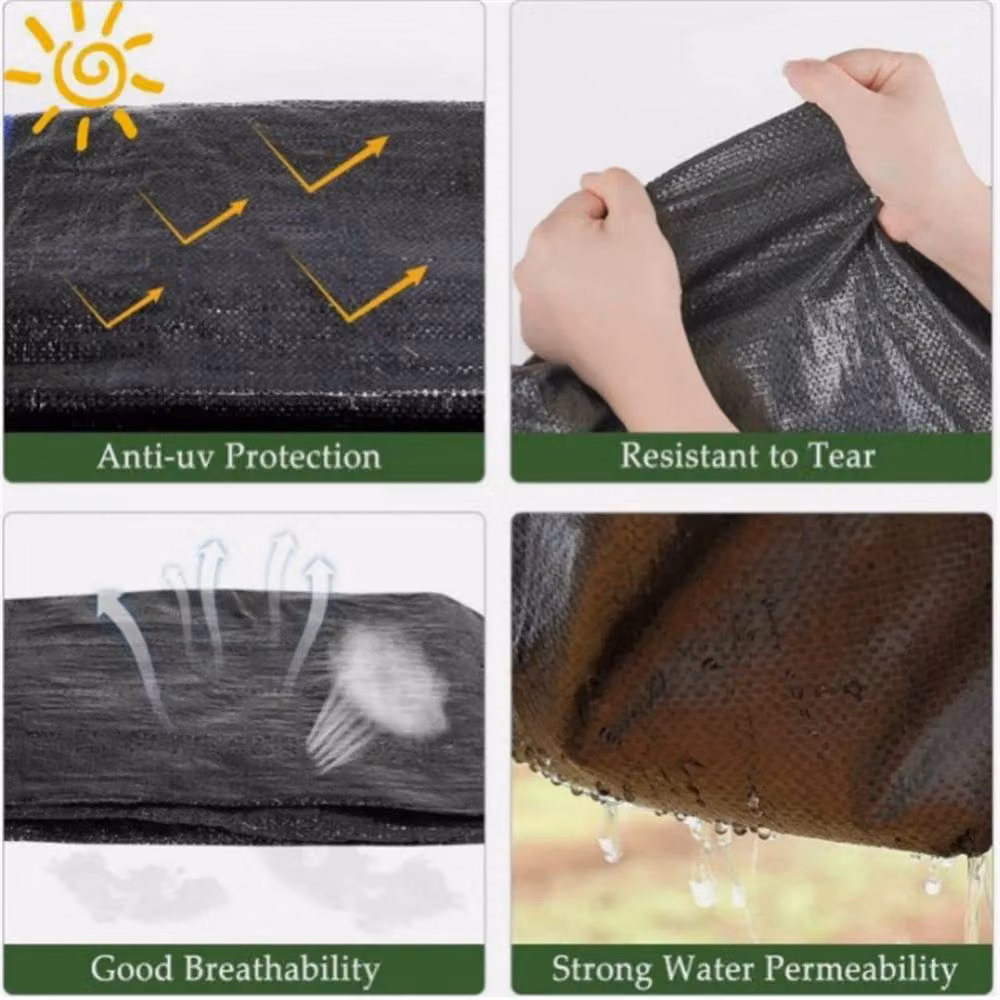 EONLION Black Weed Control Fabric Garden Liner Cover Sheet, 4 m x 10 m – 2