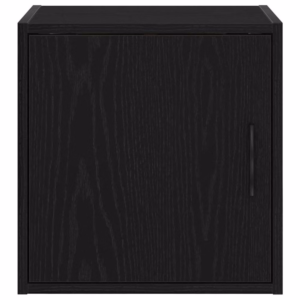 Berkfield Home Set of 2 Black Wall Mounted Garage Cabinets in Engineered Wood – 4