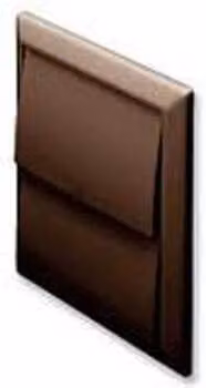 PBSL Group Brown Wall Outlet Grille W: 12.5 cm, H: 12.5 cm, D: 12.5 cm