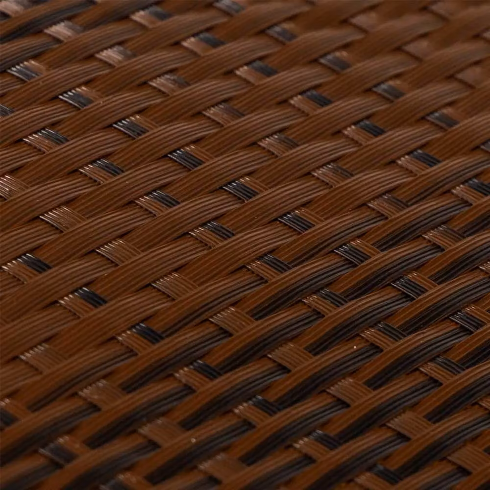 Berkfield Home Poly Rattan Balcony Screen in Brown and Black, W: 300 cm, H: 90 cm – 4