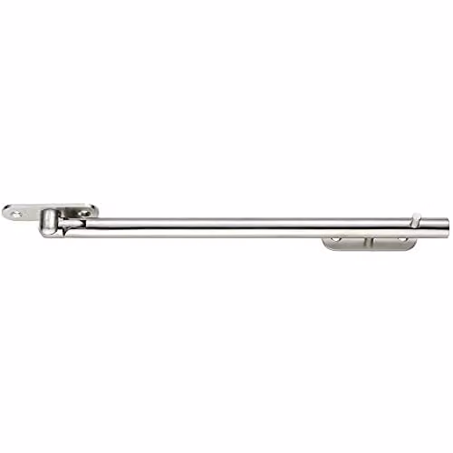 Loops Round Bar Casement Window Stay in Stainless Steel, Silver, 263 x 14 mm