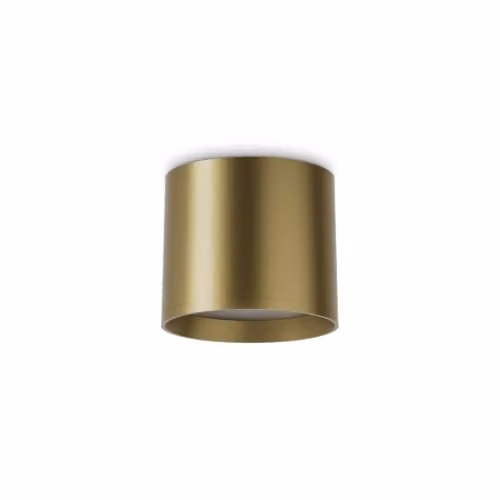 Ideal Lux Spike LED Surface Mounted Ground Spike Downlight in Brass with Warm White 3000K Light