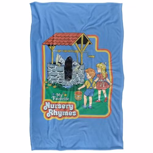 Steven Rhodes Nursery Rhymes Silky Touch Super Soft Fleece Throw Blanket, Multicolour, W/D/H: 91 x 147 cm – 5