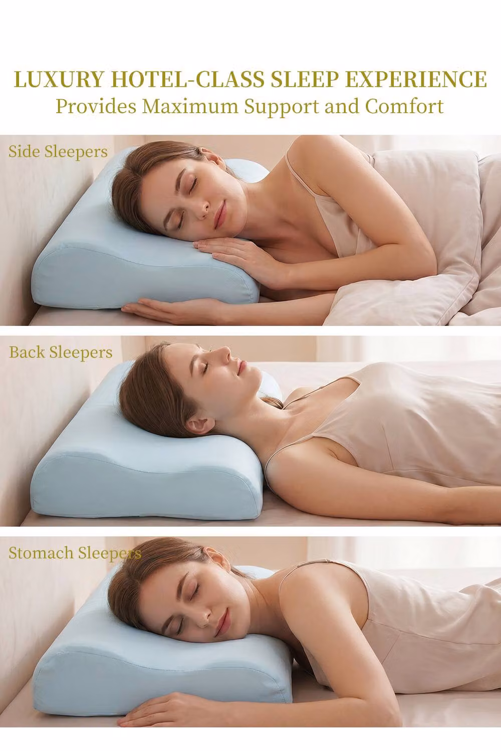 Living and Home Cooling Memory Foam Wedge Pillow with Removable Cover in Light Green, Single Size – 2