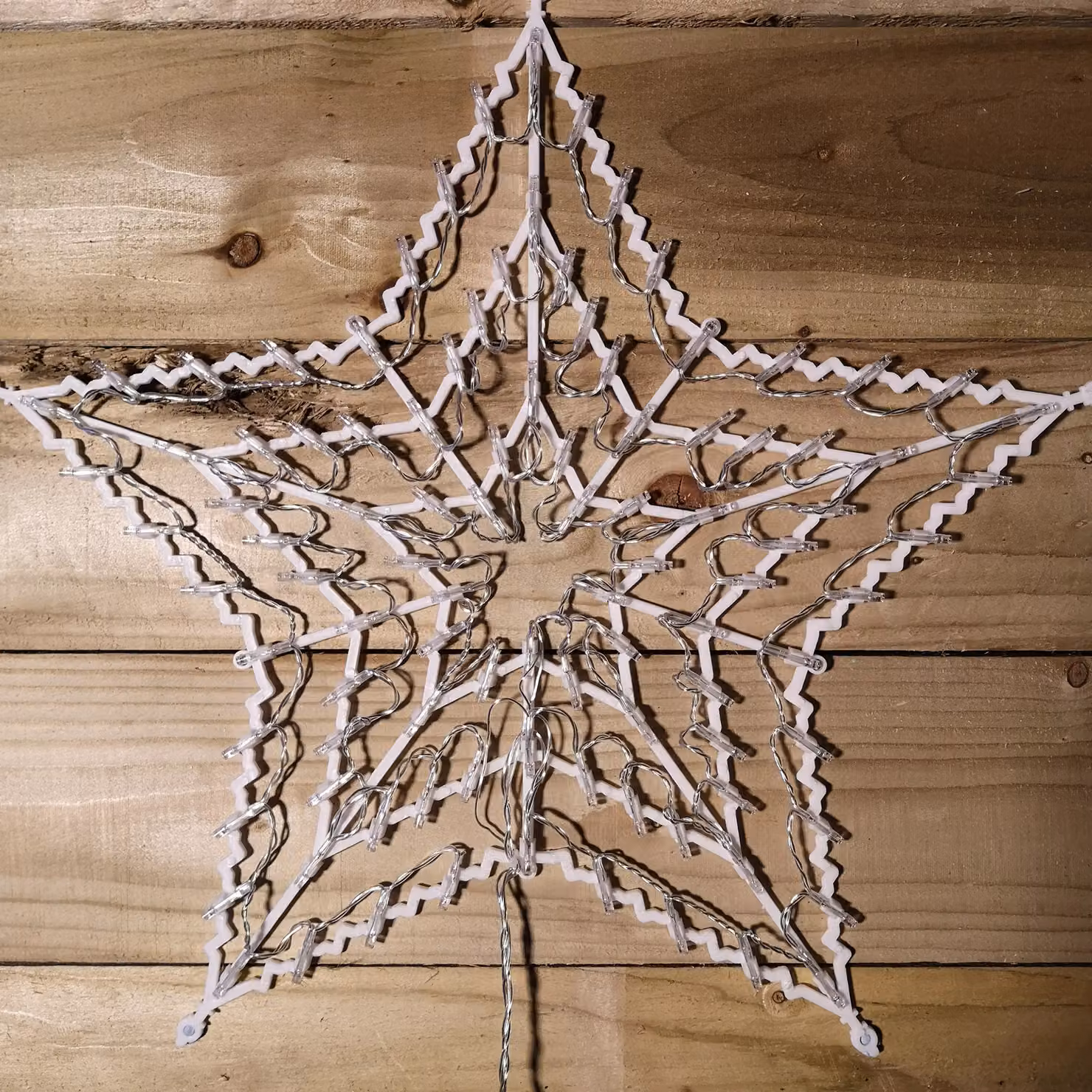 Samuel Alexander Multi Colour LED Geometric Star Christmas Decoration for Indoor and Outdoor Use, 50 cm – 2