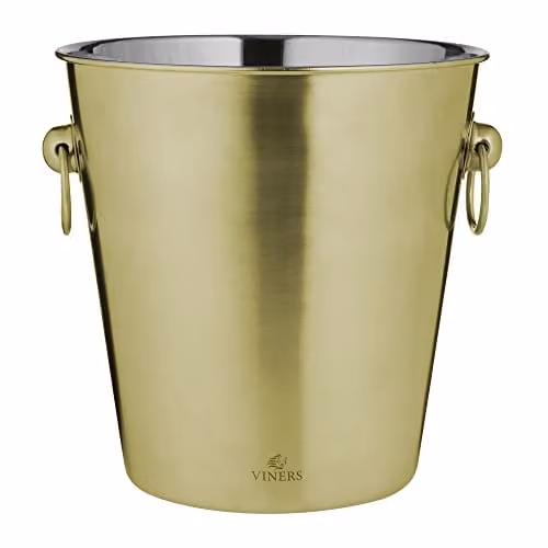 Viners 4L Stainless Steel Ice Bucket in Gold Finish – 1