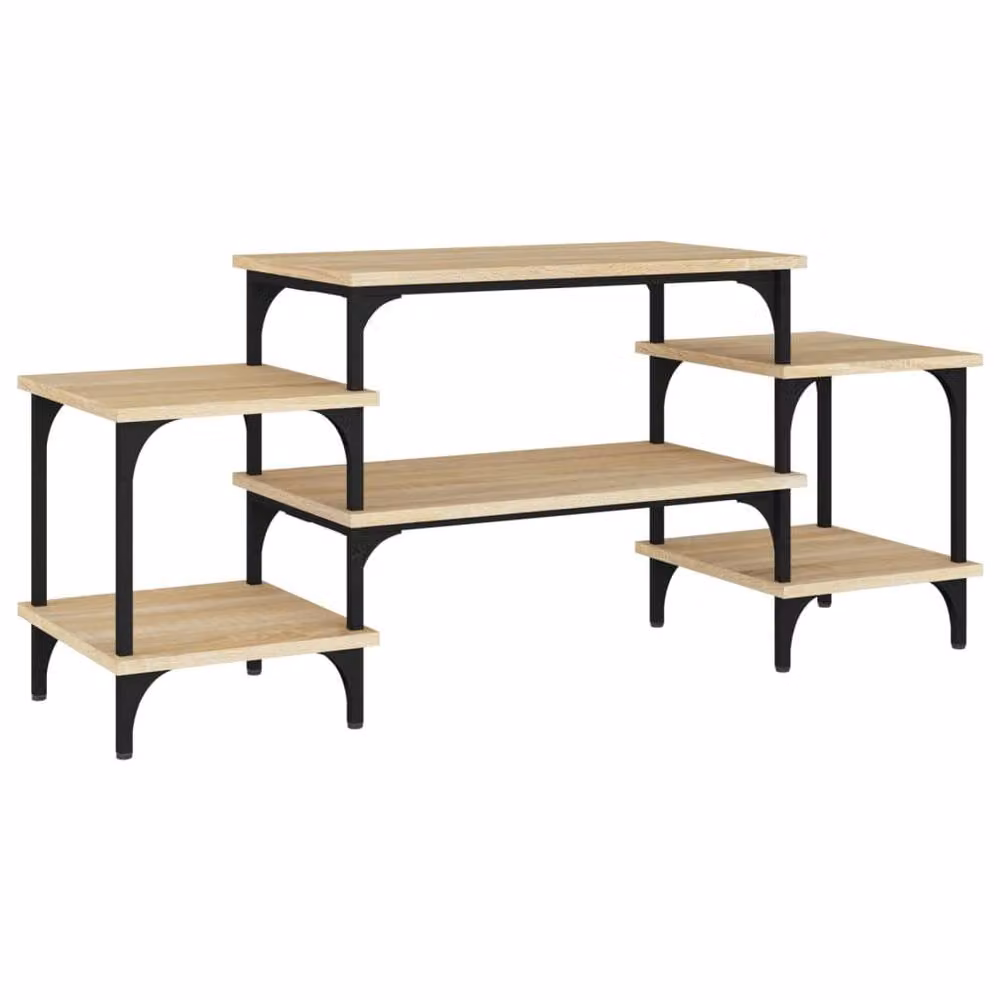 Berkfield Home Sonoma Oak TV Cabinet in Brown, W/D/H: 117 x 35 x 52 cm – 2