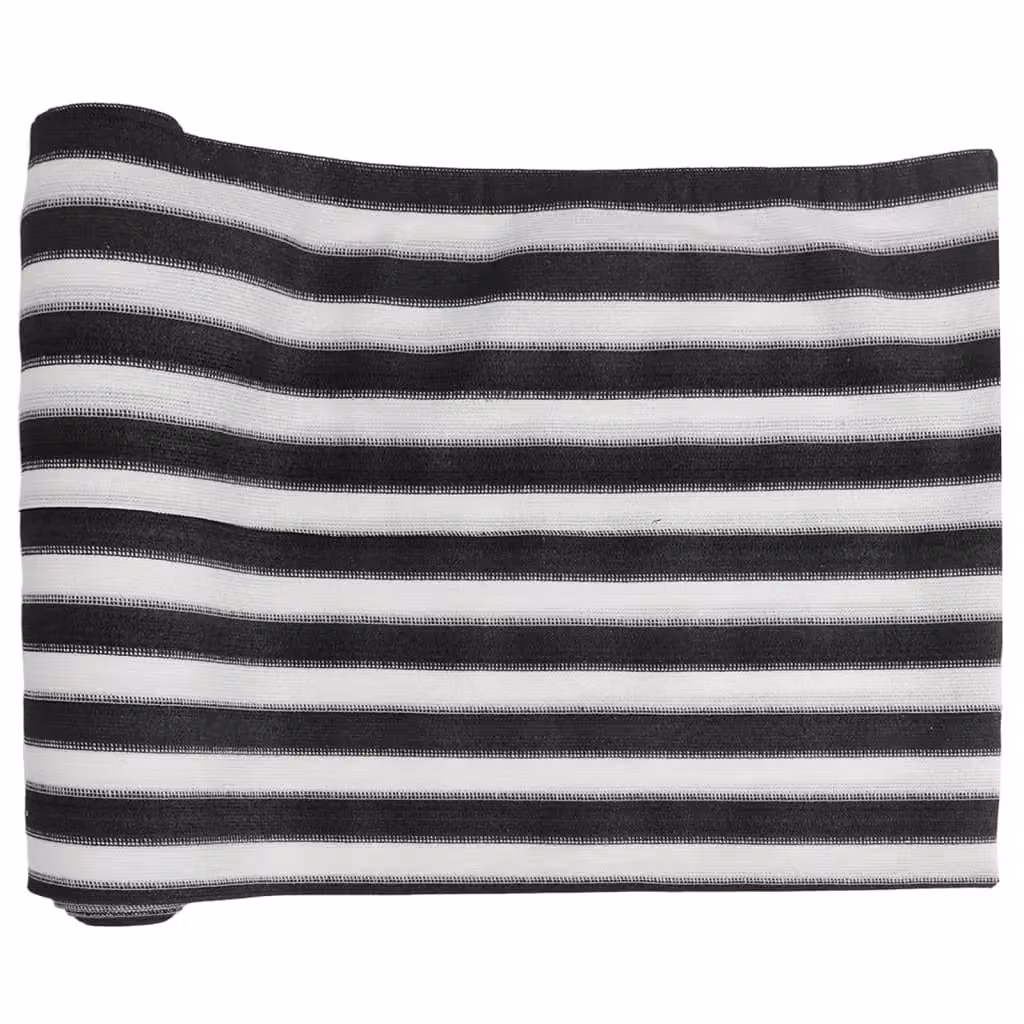 Berkfield Home Privacy Netting, Anthracite, White and Black, W: 1.5 m, L: 10 m – 2