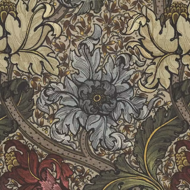 HOUSE Llewelyn-Bowen Morris Major Printed Fabric Florentine in Multicolour