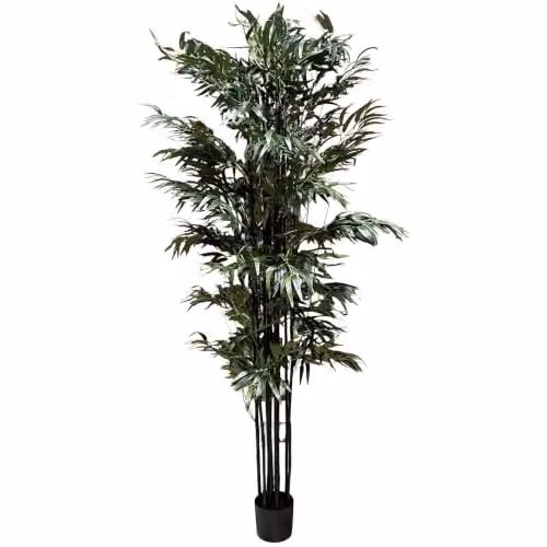 Leaf 200cm Artificial Fire Retardant Bamboo Tree in Green