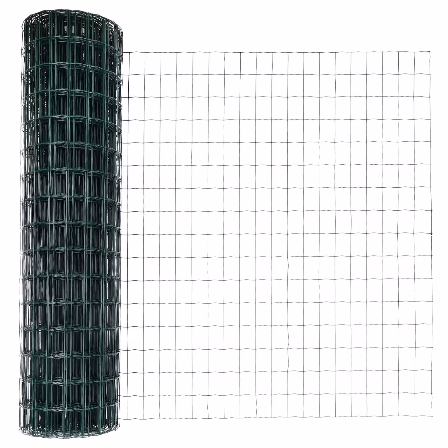Berkfield Home Euro Fence Green PVC-Coated Steel with 5 U-Profile Posts, W: 10 m, H: 1.4 m – 2