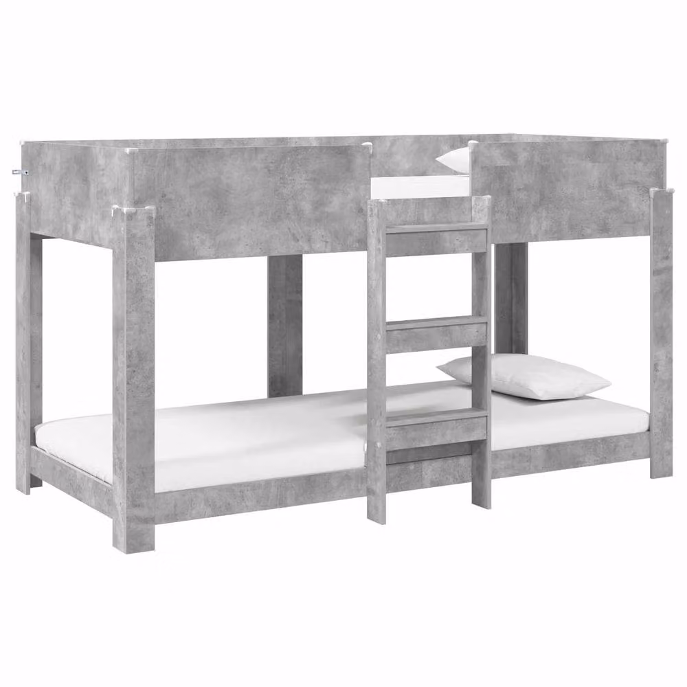 Berkfield Home Modern Two-Level Bunk Bed for Children in Grey, Engineered Wood, W/D/H: 90 x 200 cm – 2