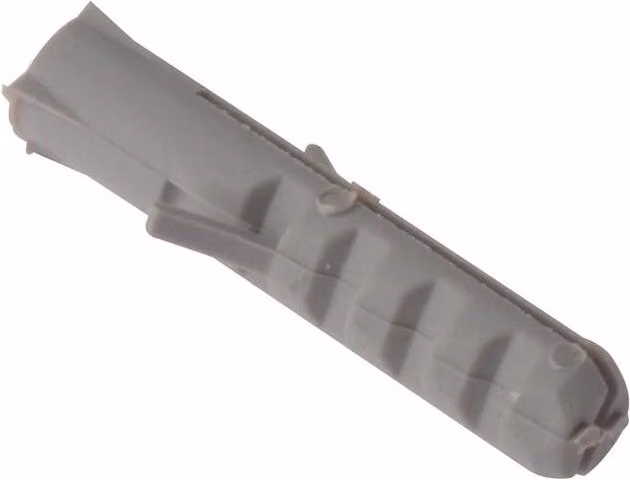Forgefix Grey Nylon Rimless Expansion Wall Plugs M5 x 25mm, Pack of 100