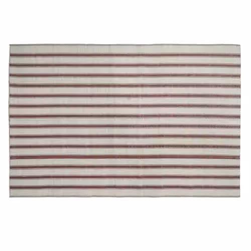 OHS Vintage Striped Outdoor Rug in Chocolate and Cream, W: 160 cm, L: 230 cm – 8
