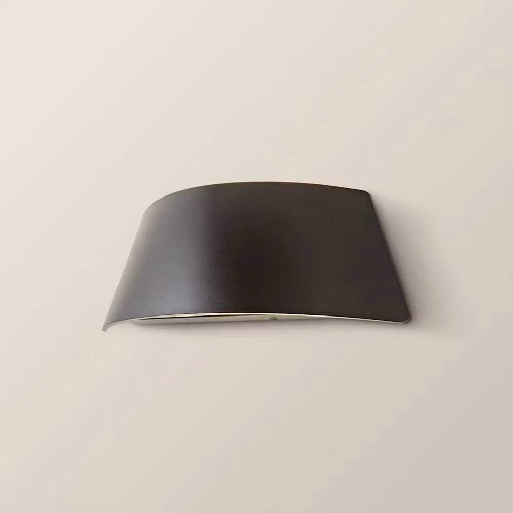 EONLION Black Curved Outdoor LED Wall Light, IP65 Up and Down Lighting for Gardens – 3