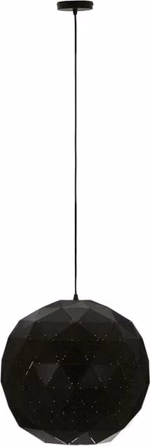 Fifty Five South Mateo Industrial Sphere Pendant Light in Black and Copper