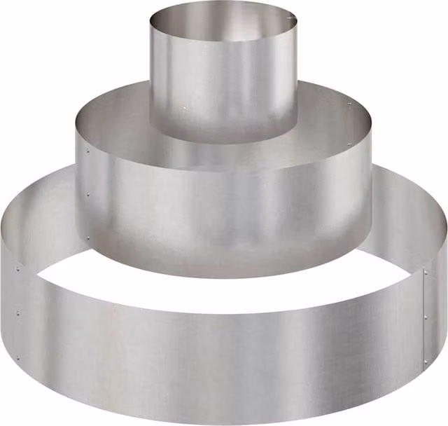 Berkfield Home Large Cylindrical Stainless Steel Metal Planter in Silver