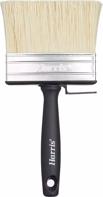 Harris Essentials All-Purpose Large Flat Block Paint Brush for Water and Solvent Based Paints, 4 inch