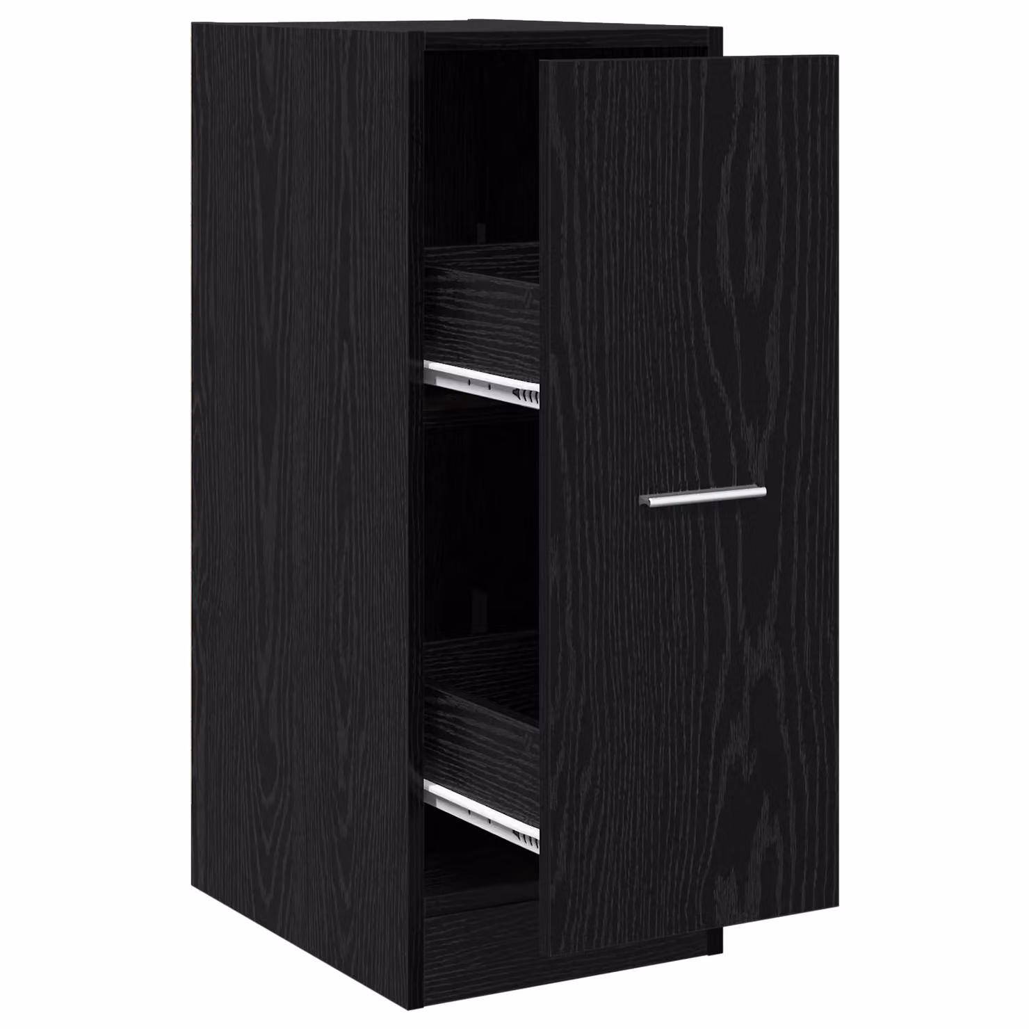 Berkfield Home Apothecary Cabinet in Black Oak, W/D/H: 41 x 30 x 77.5 cm – 2