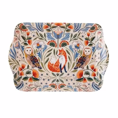 Ulster Weavers Forest Animal Print Melamine Serving Tray, Multicolour, W: 21 cm x D: 14 cm – 3