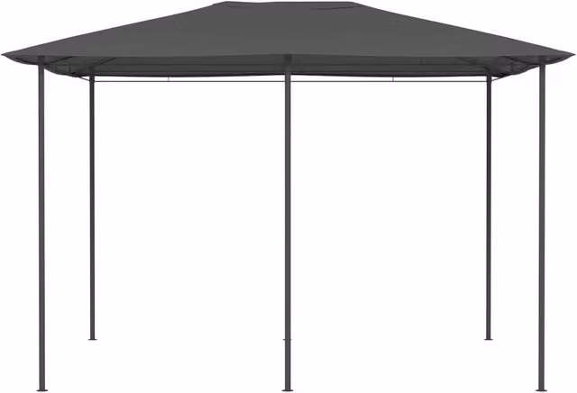 Berkfield Home Hip Gazebo in Anthracite and Black, W: 4 m, D: 3 m, H: 2.6 m