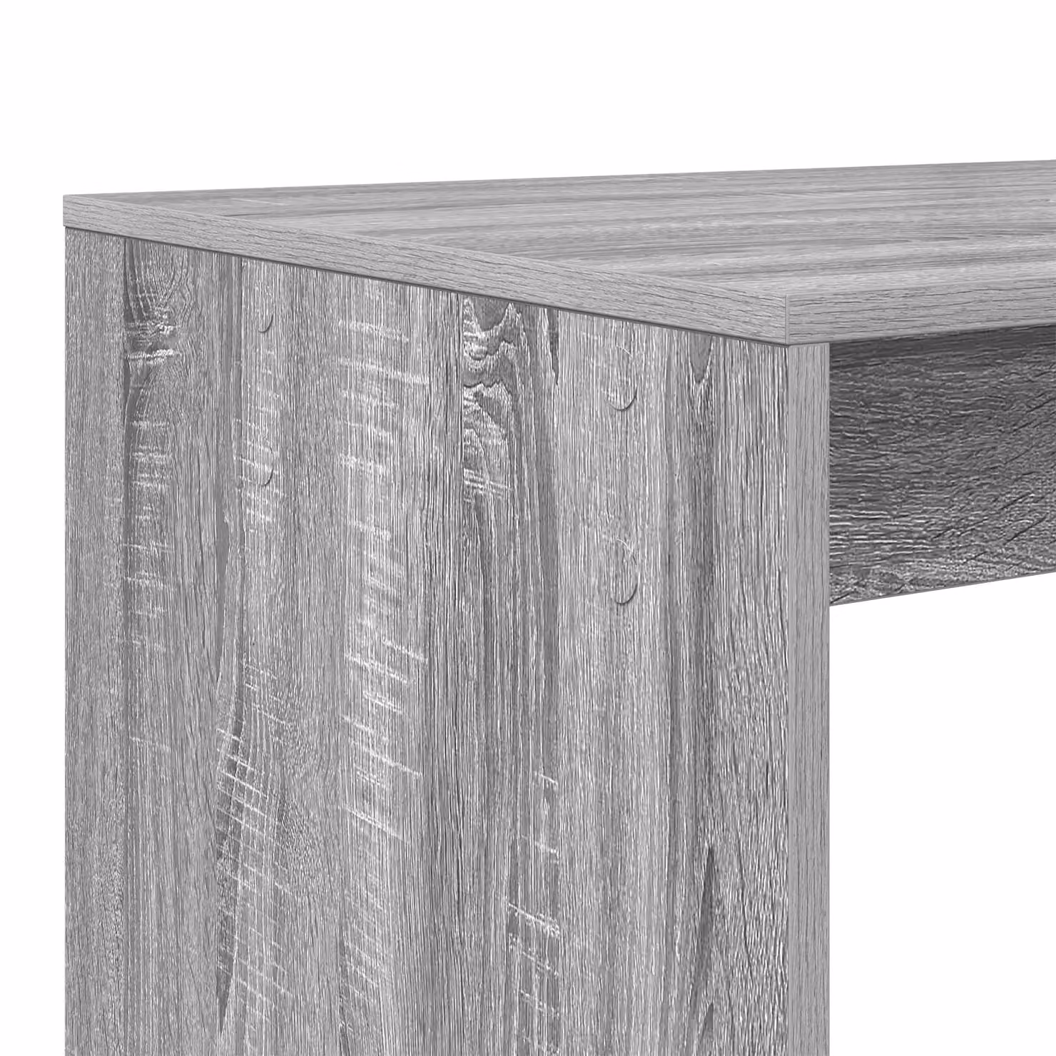Berkfield Home Modern Writing Desk in Grey Sonoma Engineered Wood and Laminate – 4