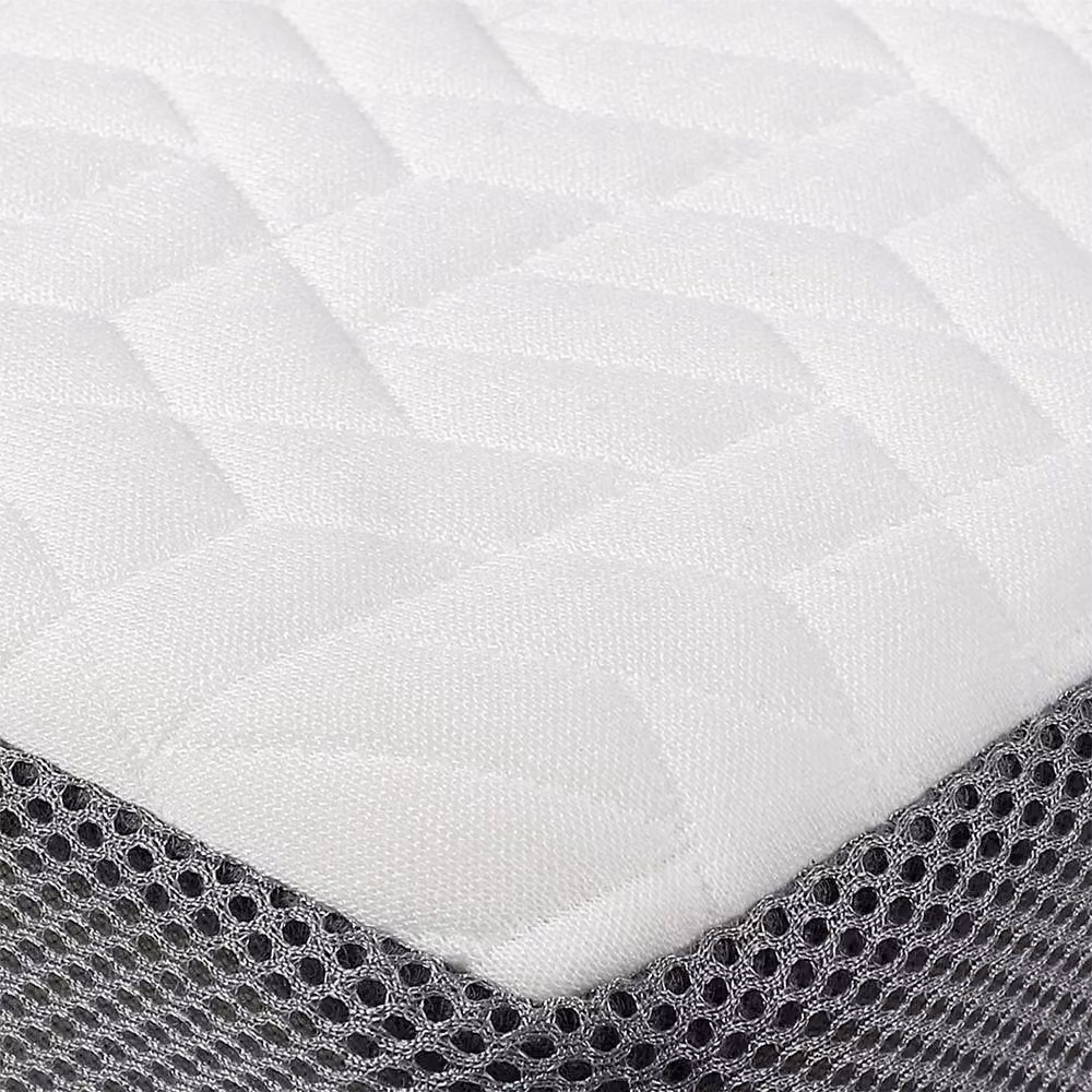 Lavio Double Memory Foam Mattress Topper with Removable Washable Cover in White, W/D/H: 135 x 190 x 8 cm – 4
