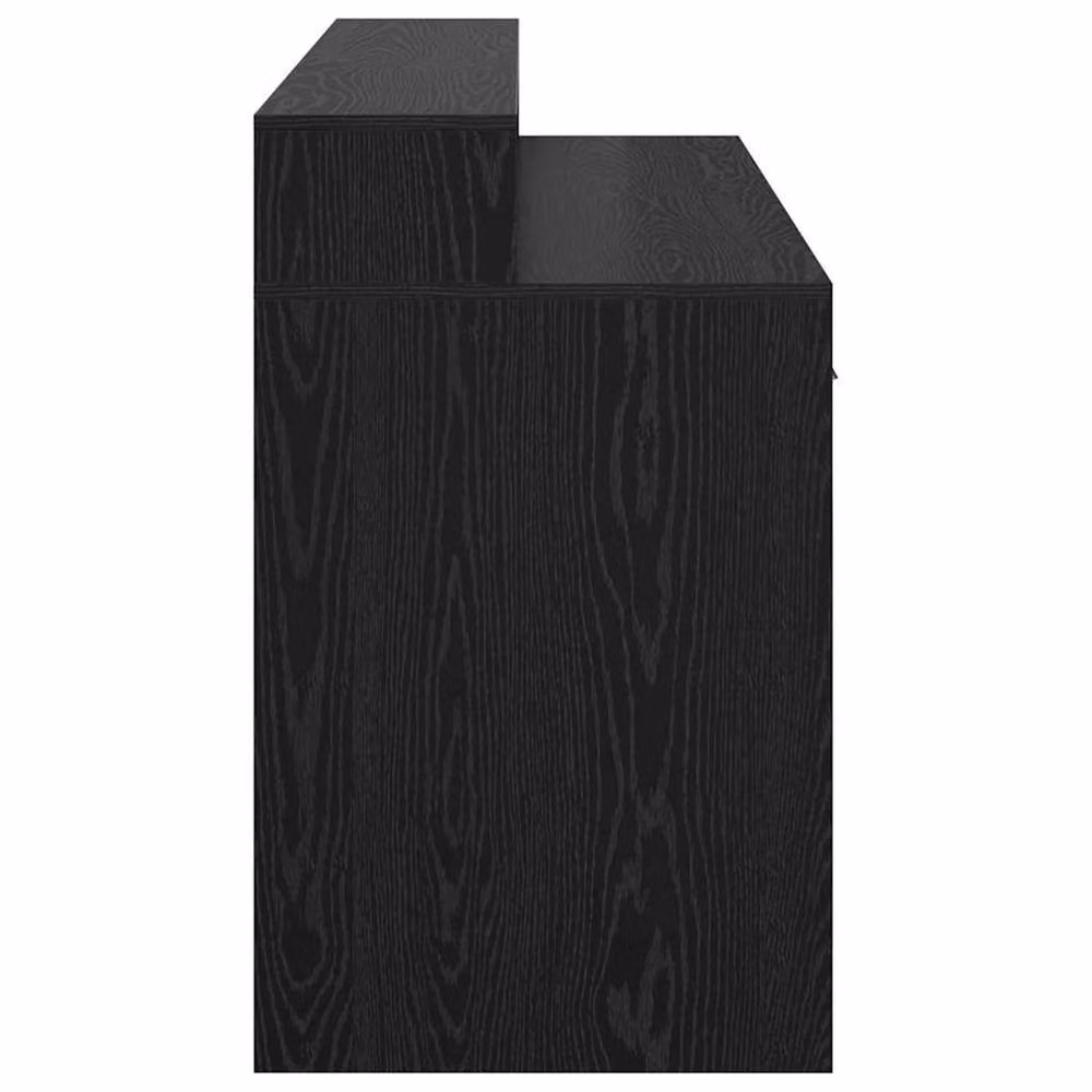 Berkfield Modern Black Oak Writing Desk W/D/H: 140 x 55 x 91 cm – 4