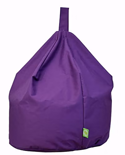 BeanLazy Purple Cotton Childrens Bean Bag with EPS Polystyrene Beads