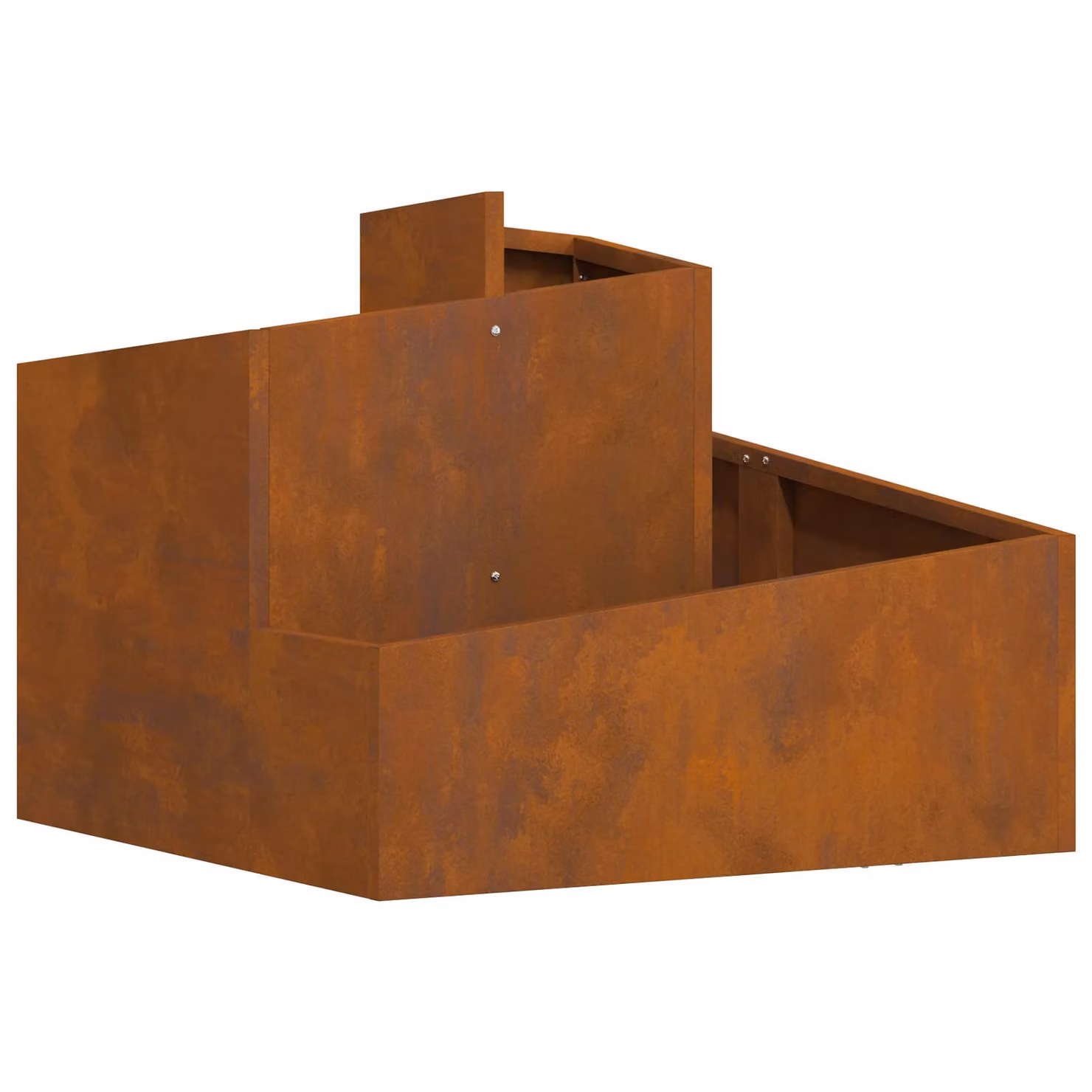 Berkfield Home Medium Corten Steel Planter in Brown – 2