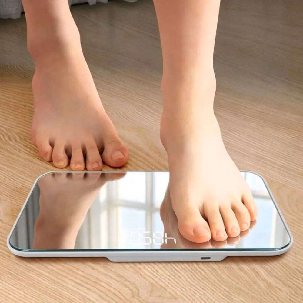FLAVORA Accurate Electronic Personal Body Scales in Silver – 2