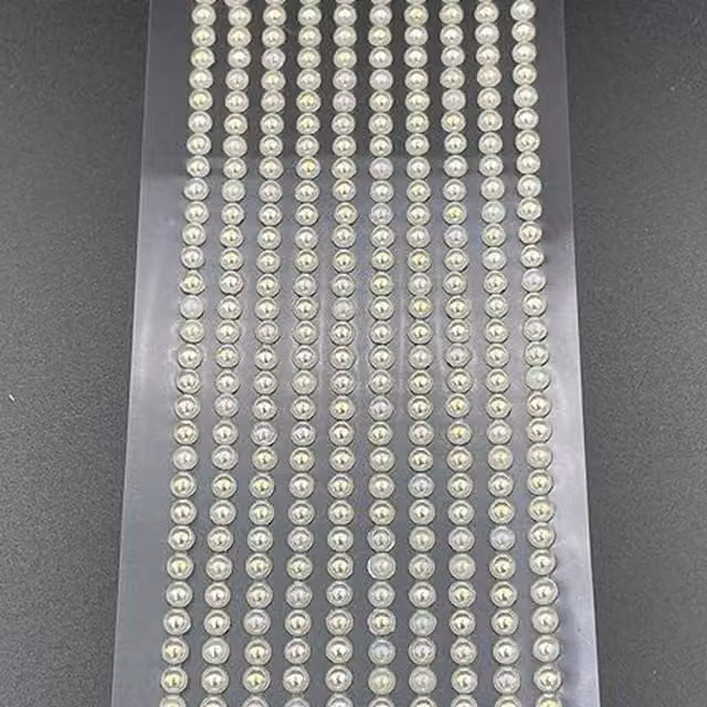 Syntego Pack of 1000 AB Ivory Mini Pearls in Beige and Yellow