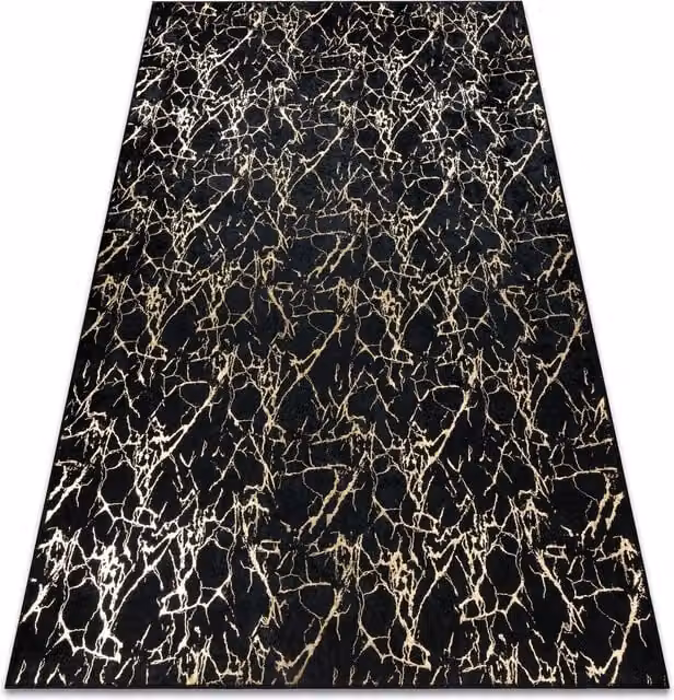 RugsX Miro Stone Look Modern Black Rectangular Rug, W: 160 cm x L: 220 cm