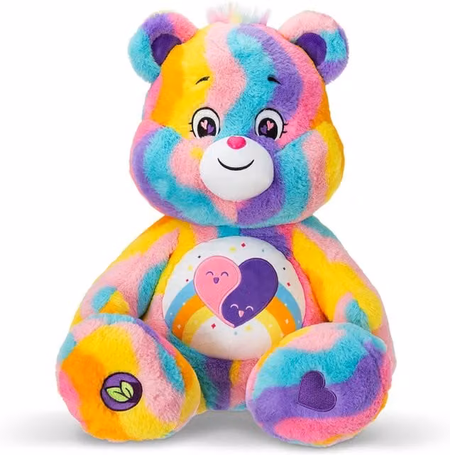 Basic Fun! Care Bears Friends Forever Jumbo Plush Animal, Multi-colour and Yellow
