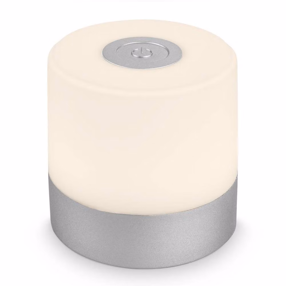 Briloner Mini Rechargeable LED Table Lamp in Chrome with Dimmer and IP44 Rating – 2