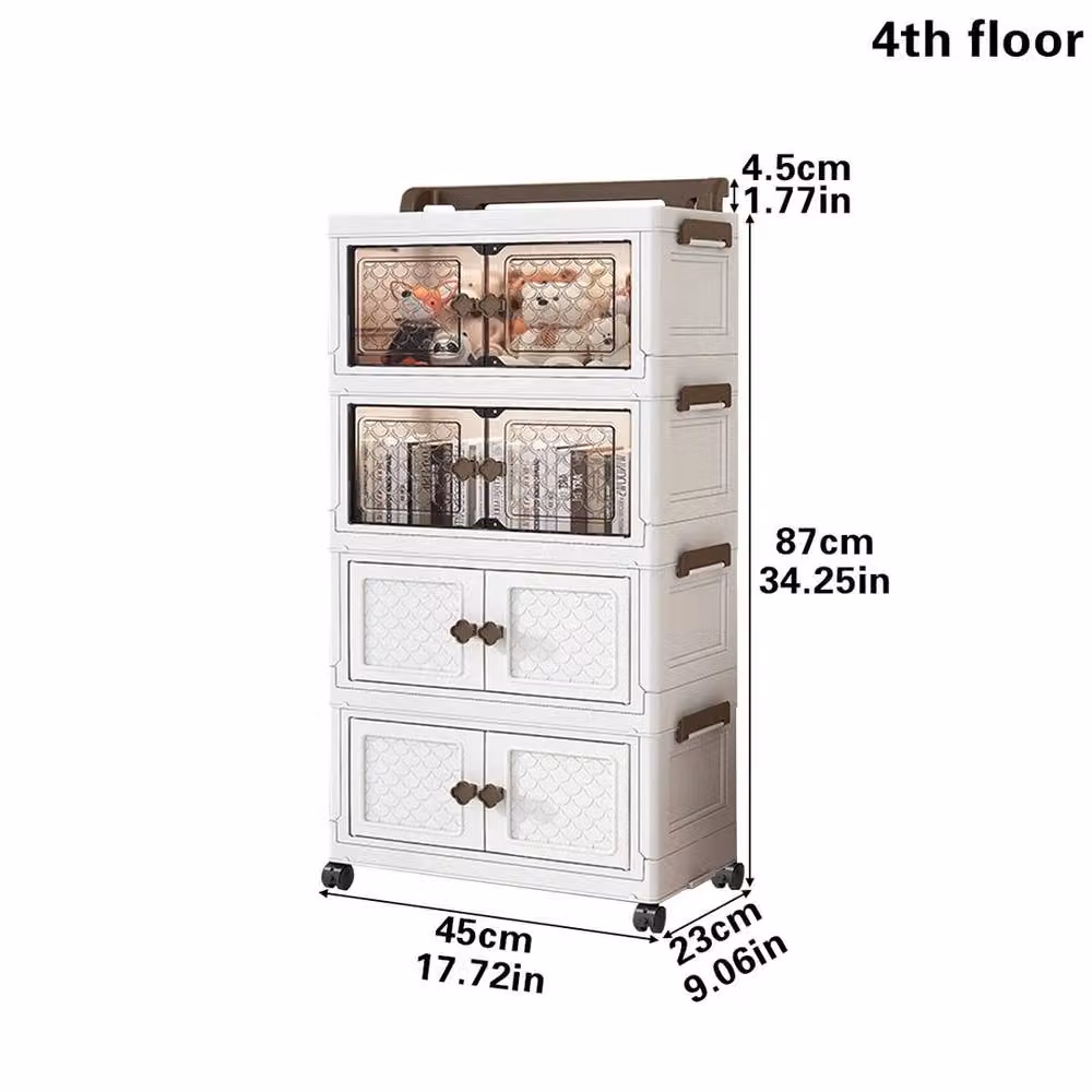 EONLION Waterproof Bathroom Storage Cabinet in White – 2