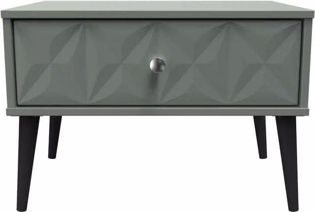 2 U Toledo Wide 1 Drawer Side Table in Pale Green