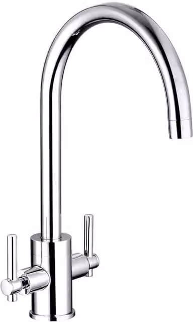 Balterley Avara Two Handle Sink Mixer Tap, Chrome Finish, Silver, H 23.7 cm x W 14.6 cm x D 20.7 cm