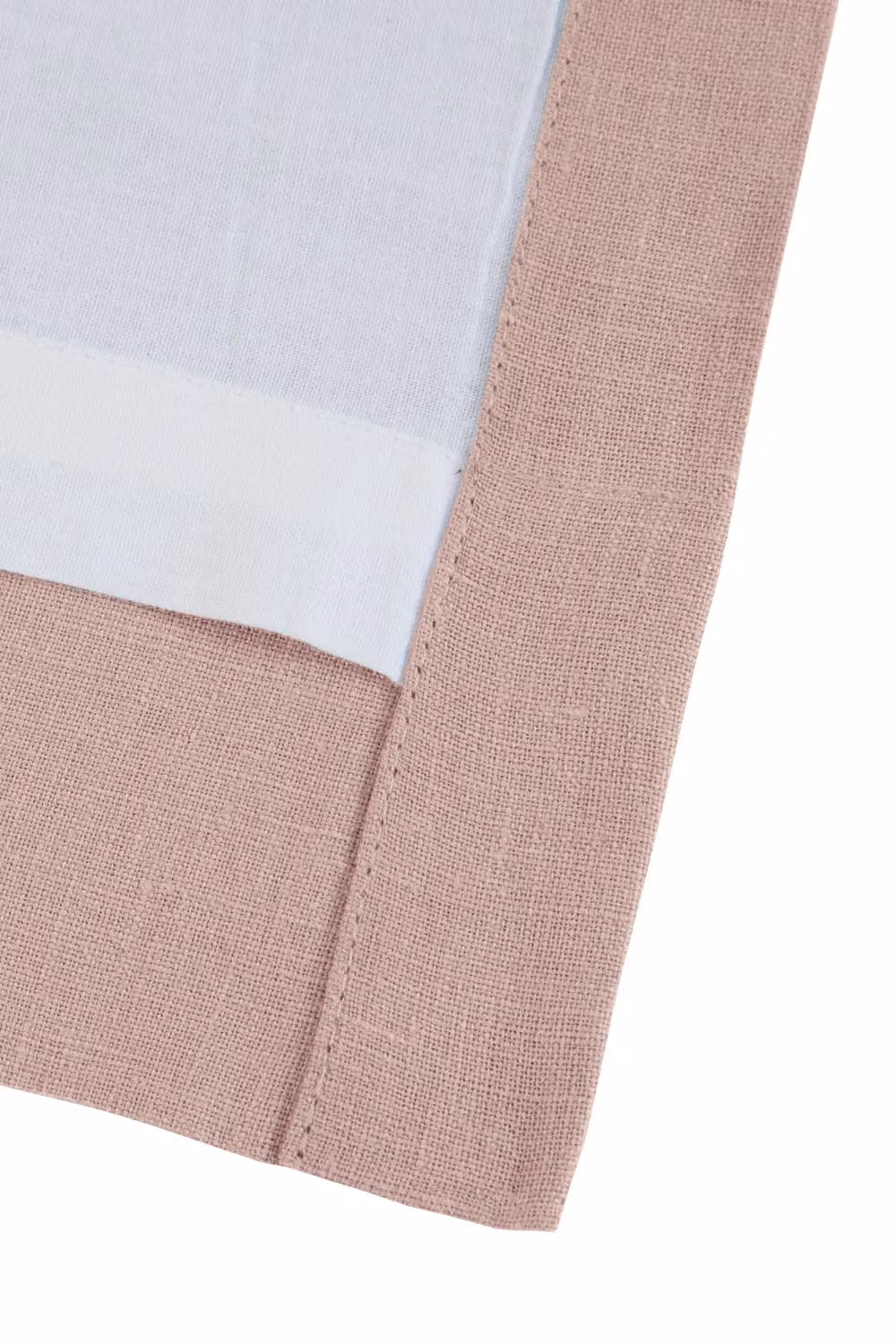 Lazy Linen Pink Pure Washed Linen Lined Eyelet Curtains, Width: 167 cm, Drop: 183 cm – 2