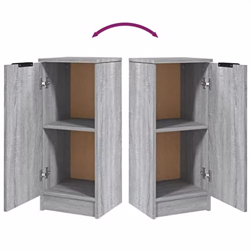 vidaXL Modern Grey Sonoma Sideboard in Engineered Wood W/D/H: 30 x 30 x 70 cm – 3