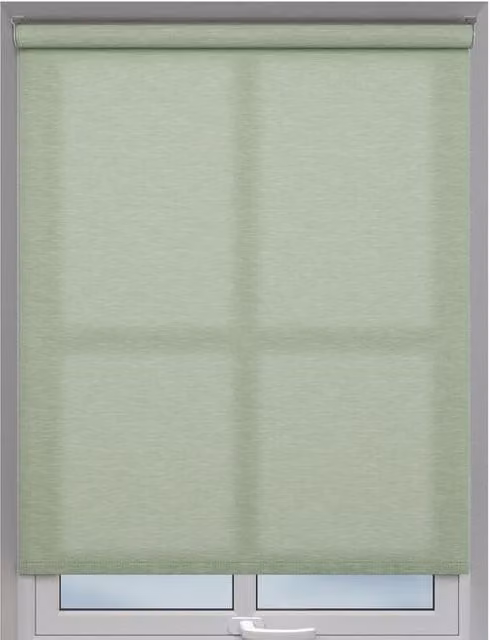 Terrys Kaya Made to Measure Semi-Transparent Green Textile Roller Blind