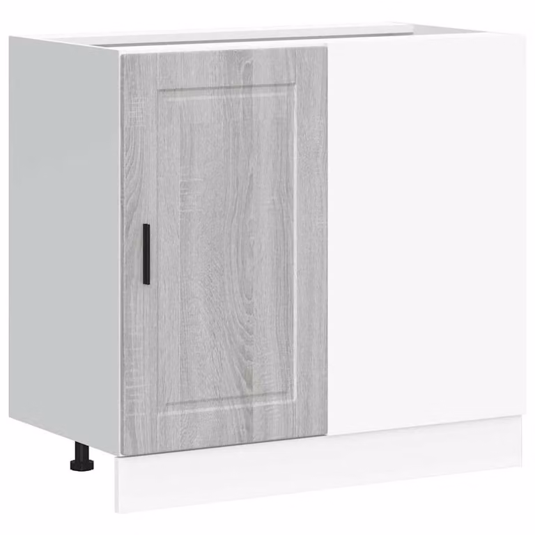 Berkfield Home Porto Grey Sonoma Kitchen Base Cabinet in Matt Engineered Wood