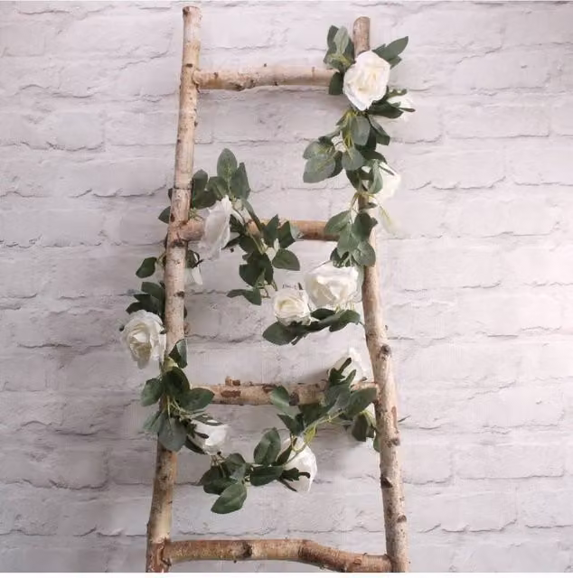 KDMD White Paper Rose Floral Party Garlands
