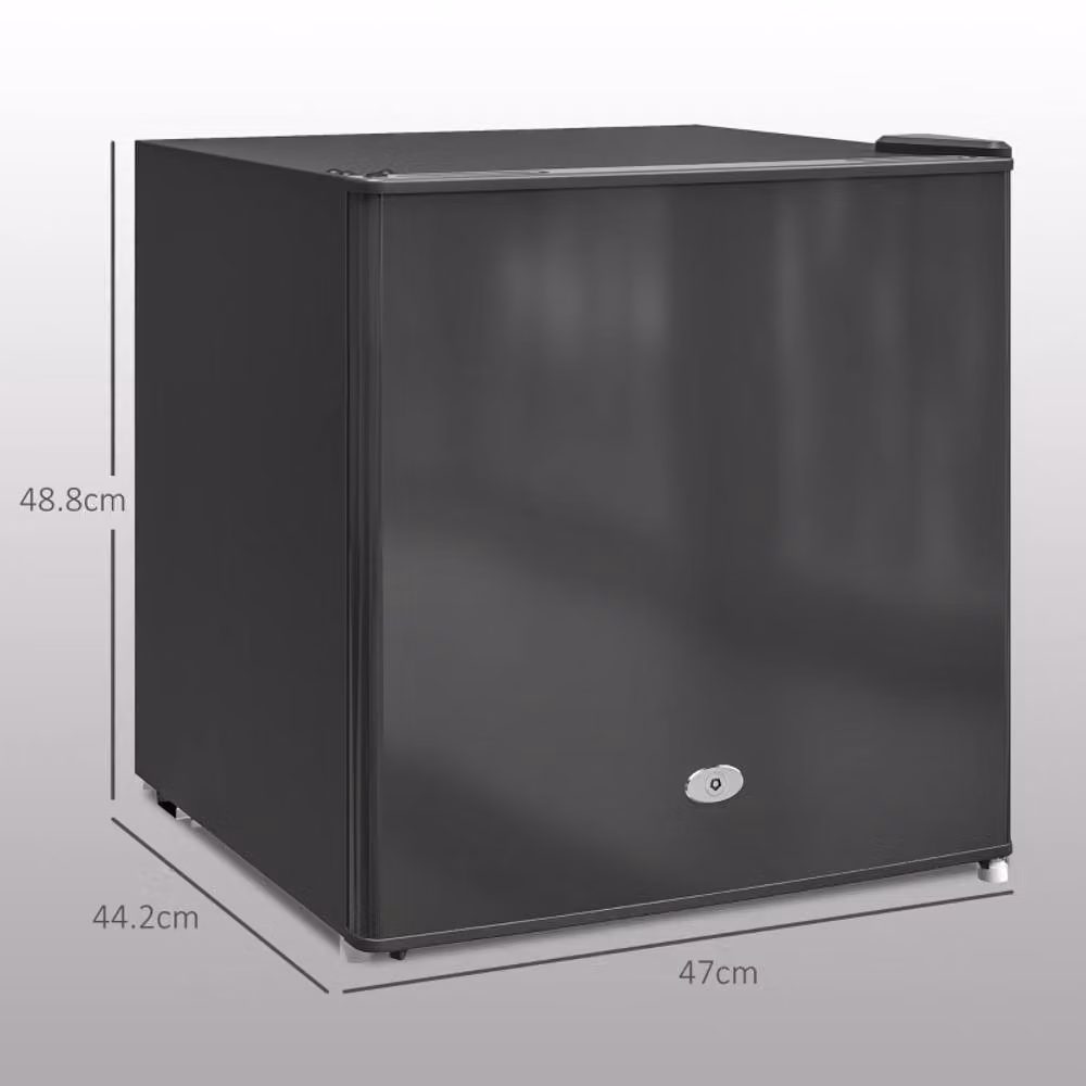 Rolipo 35L Black Mini Upright Freezer with Reversible Door and Lock – 2