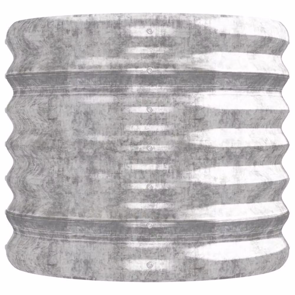 Berkfield Home Garden Silver Powder-coated Steel Raised Bed, W/D/H: 224 x 40 x 36 cm – 4