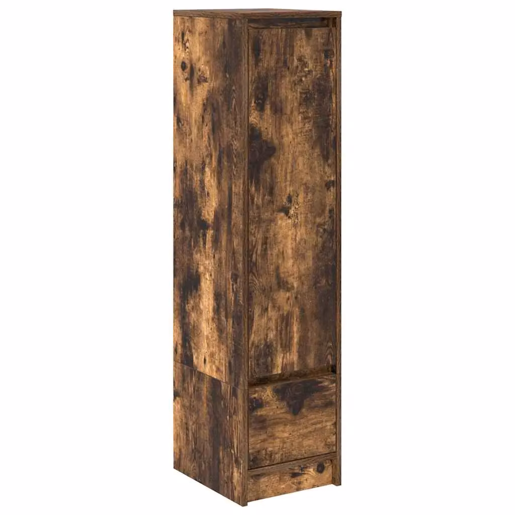 Berkfield Home Smoked Oak Highboard in Brown, W/D/H: 29.5 x 34 x 119.5 cm – 2