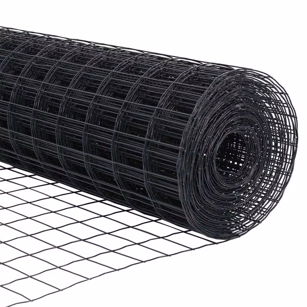 Berkfield Home Garden Fence Set of 2, Grey Powder-Coated Steel, W: 1 m, H: 1 m – 6