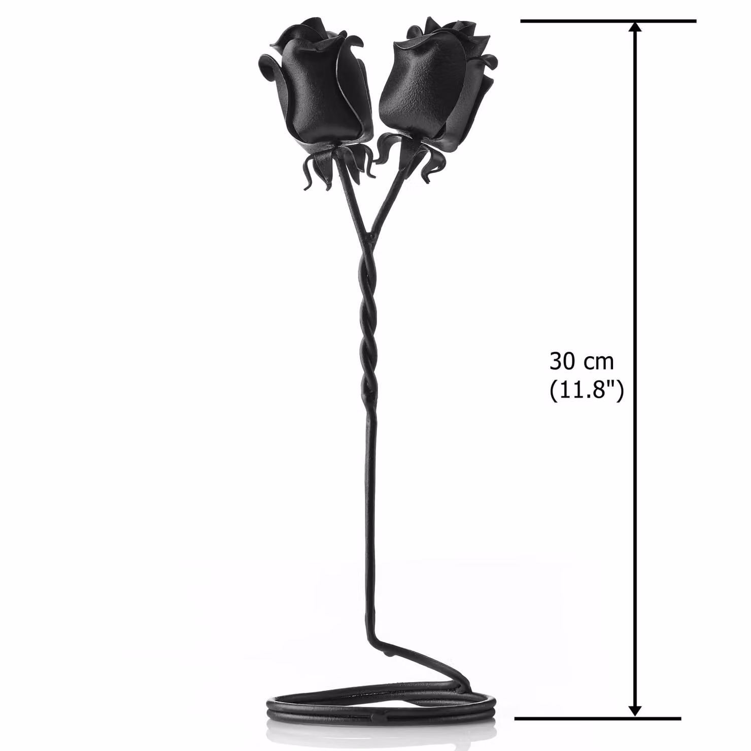 Novecrafto Handmade Free Standing Iron Roses in Black – 3