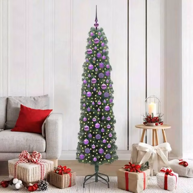 Berkfield Home Artificial Christmas Tree with 300 LEDs in Green, Height: 180 cm – 1